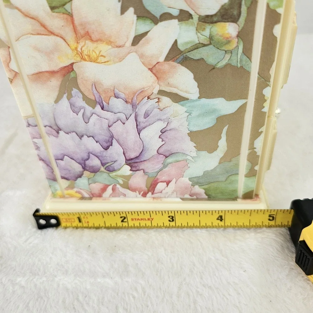 Ballerina Musical Jewelry Box Mele & Co Plastic Drawers Vintage 8x8.5x5